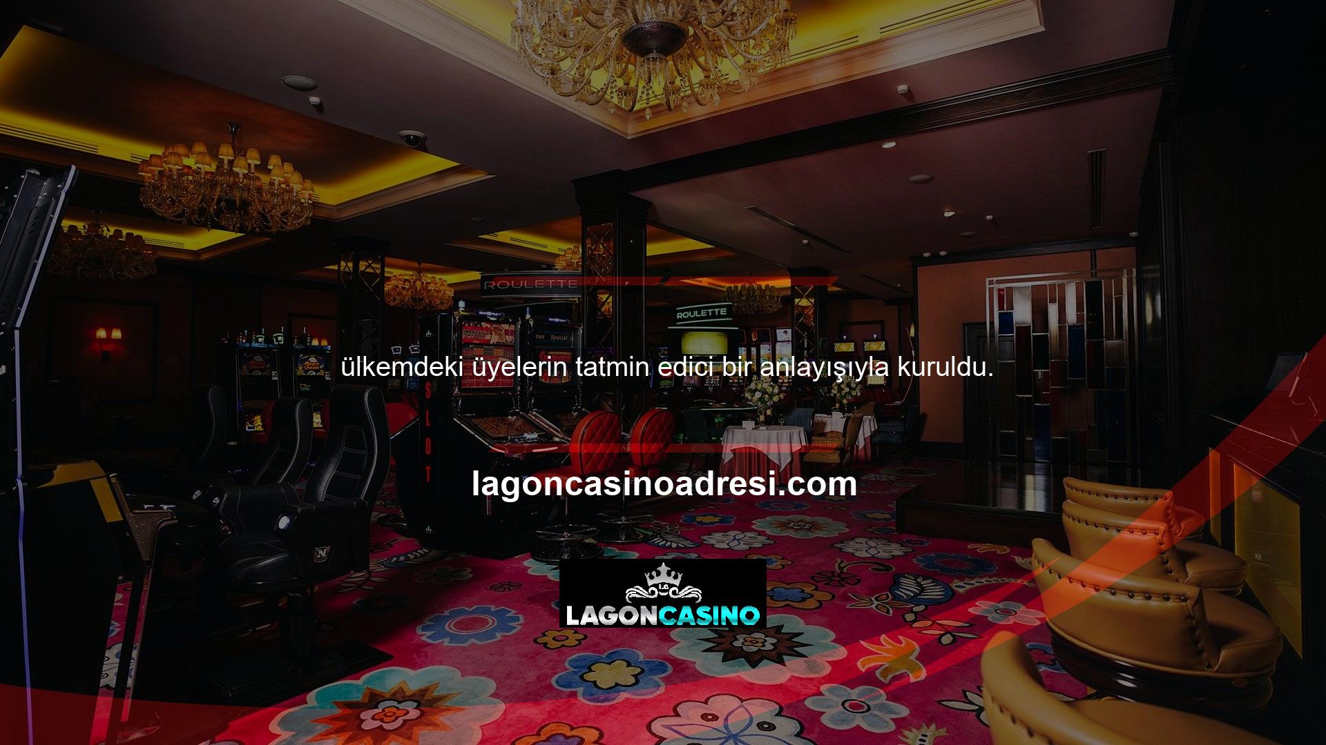 Lagoncasino Canlı Casinolar Casino ve Canlı Casino oyunlarındaki üyelerine birinci sınıf hizmetler sunan oyun ofisi, en iyi kaliteyi kazanma şansına sahiptir